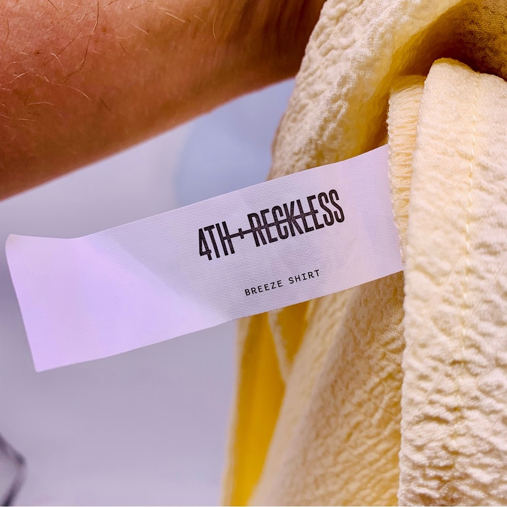 4TH & RECKLESS Breeze Oversized Tie Front Beach Set Womens Size S/M - Picture 9 of 10